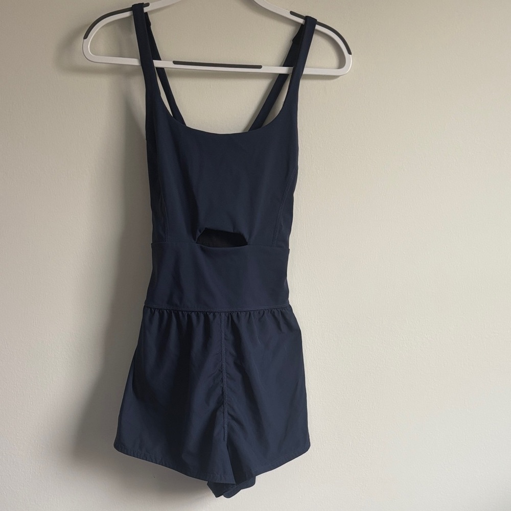 Free People Navy Righteous Runsie